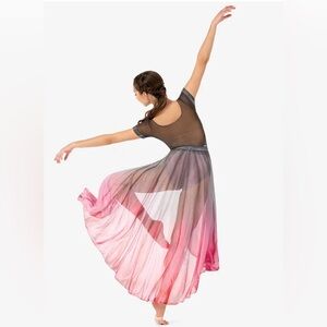 watercolour dance skirt size SMc